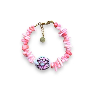 Gepersonaliseerde parel i.c.m. armband naar keuze